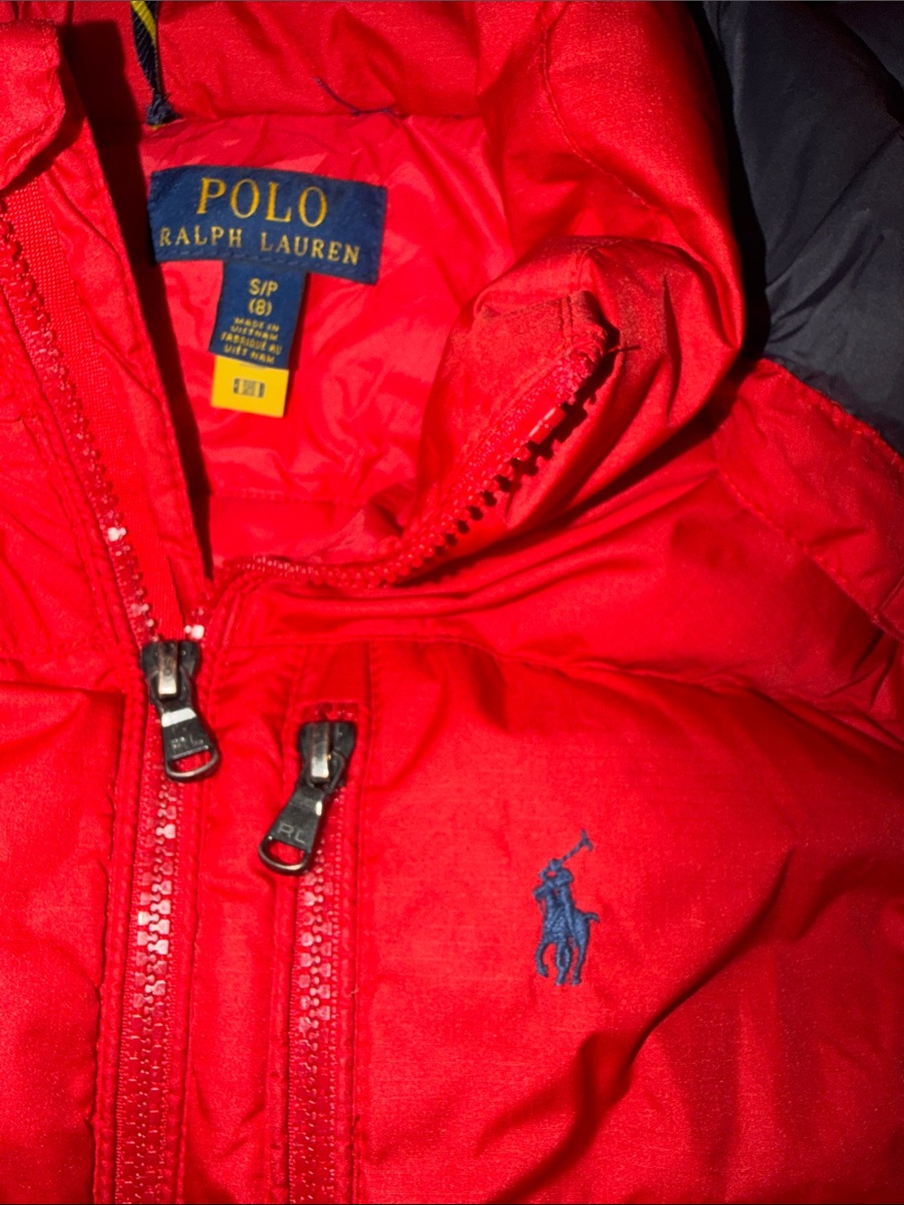 Polo by Ralph Lauren Kids Bright Red Puffer Jacket with Hood - Picture 3 of 9